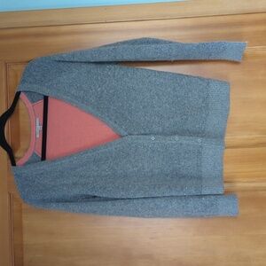 Cozy Gap wool blend colorblock cardigan